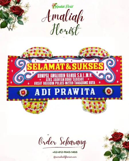 Papan Bunga Ucapan Selamat Botoreco